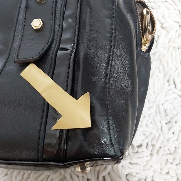 Zac Posen black patent leather satchel purse - Picture 10 of 10